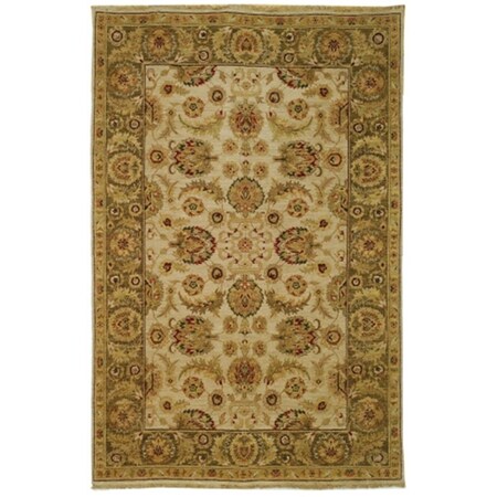 Safavieh Old World 8 ft. x 10 ft. Hand Knotted Large Rectangle Rug - Ivory-Green OW129A-8